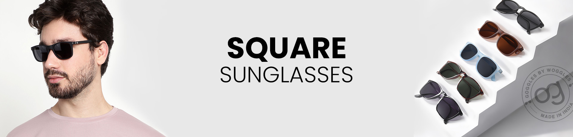 Square sunglasses for men